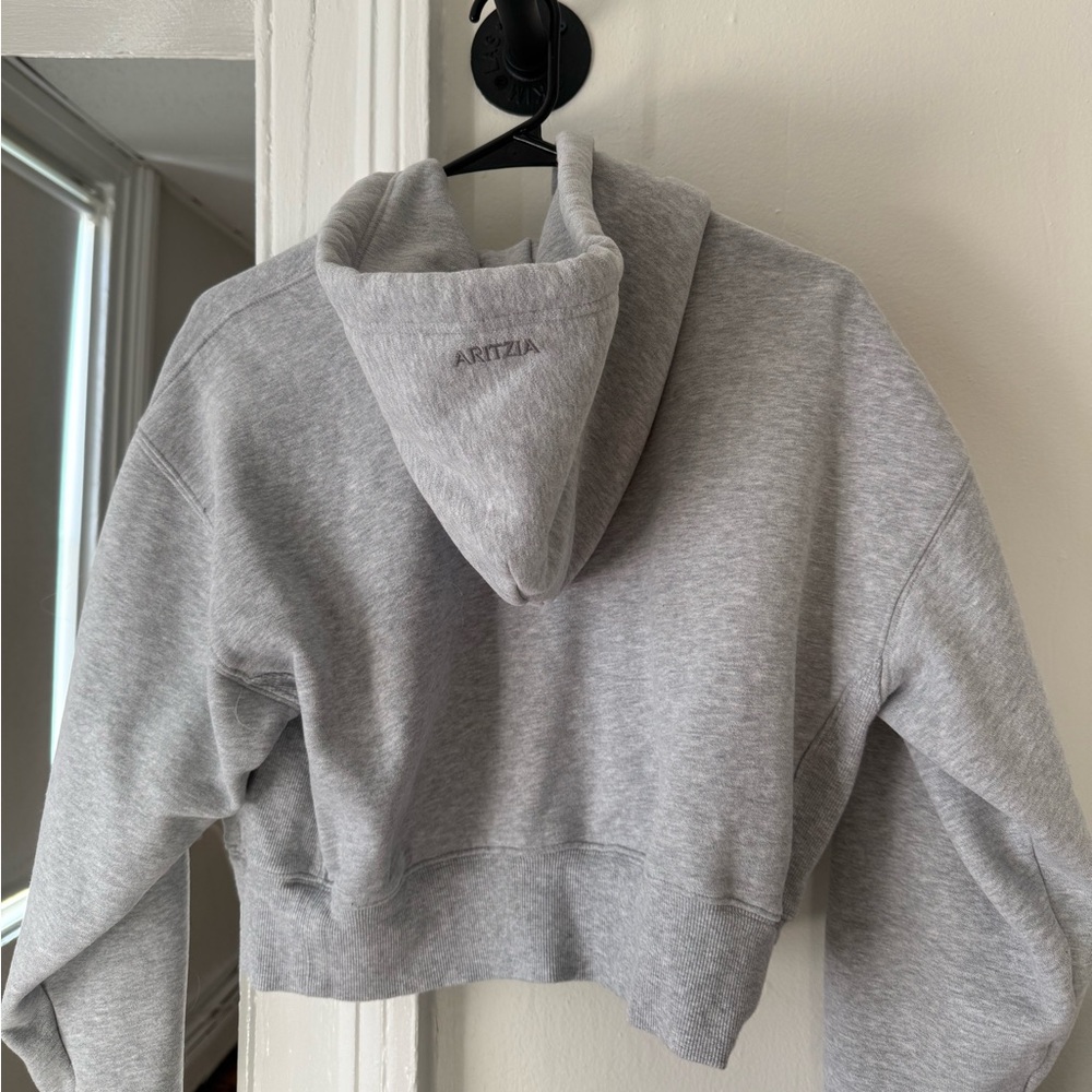 Aritzia Grey Boxy Zip Hoodie and Sweatpant Set - Picture 4 of 7